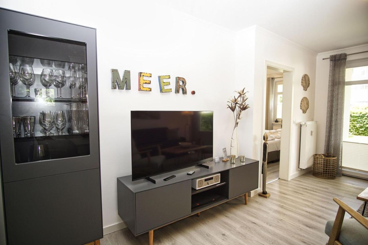 Terrasse, Gratis Nutzung Vom Ahoi Erlebnisbad Und Sauna In Sellin - Meeresblick Fewo 77 Gohren Bagian luar foto