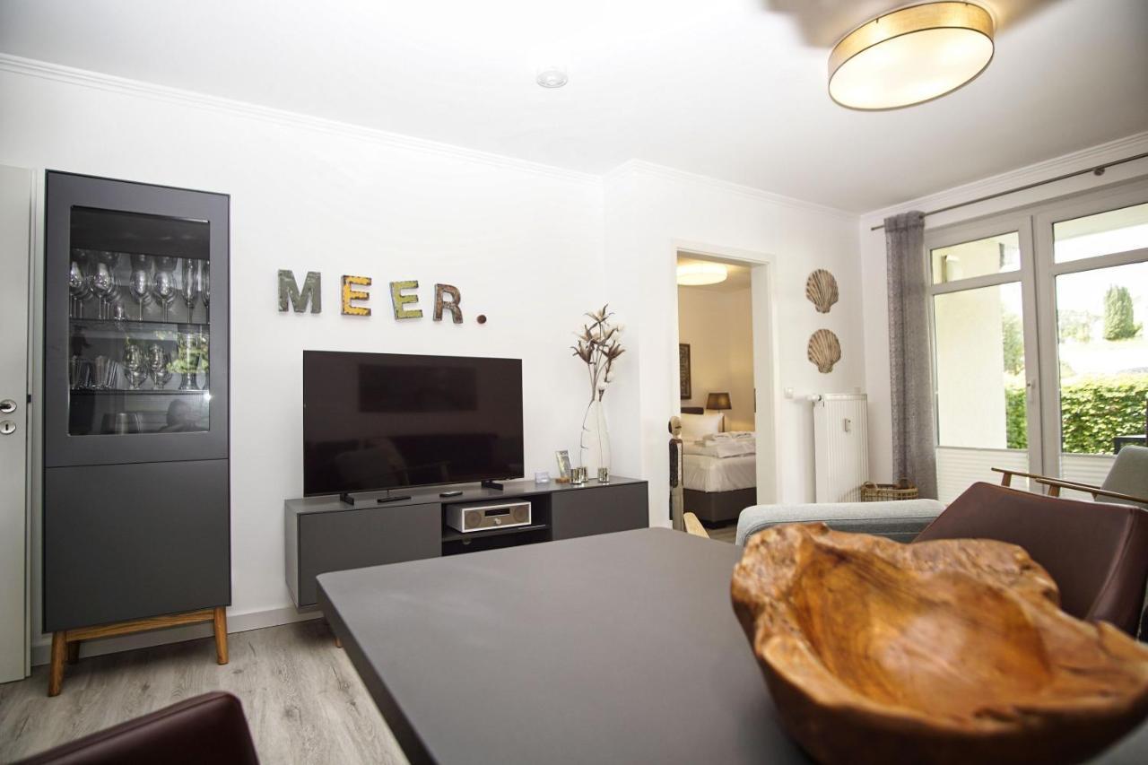 Terrasse, Gratis Nutzung Vom Ahoi Erlebnisbad Und Sauna In Sellin - Meeresblick Fewo 77 Gohren Bagian luar foto