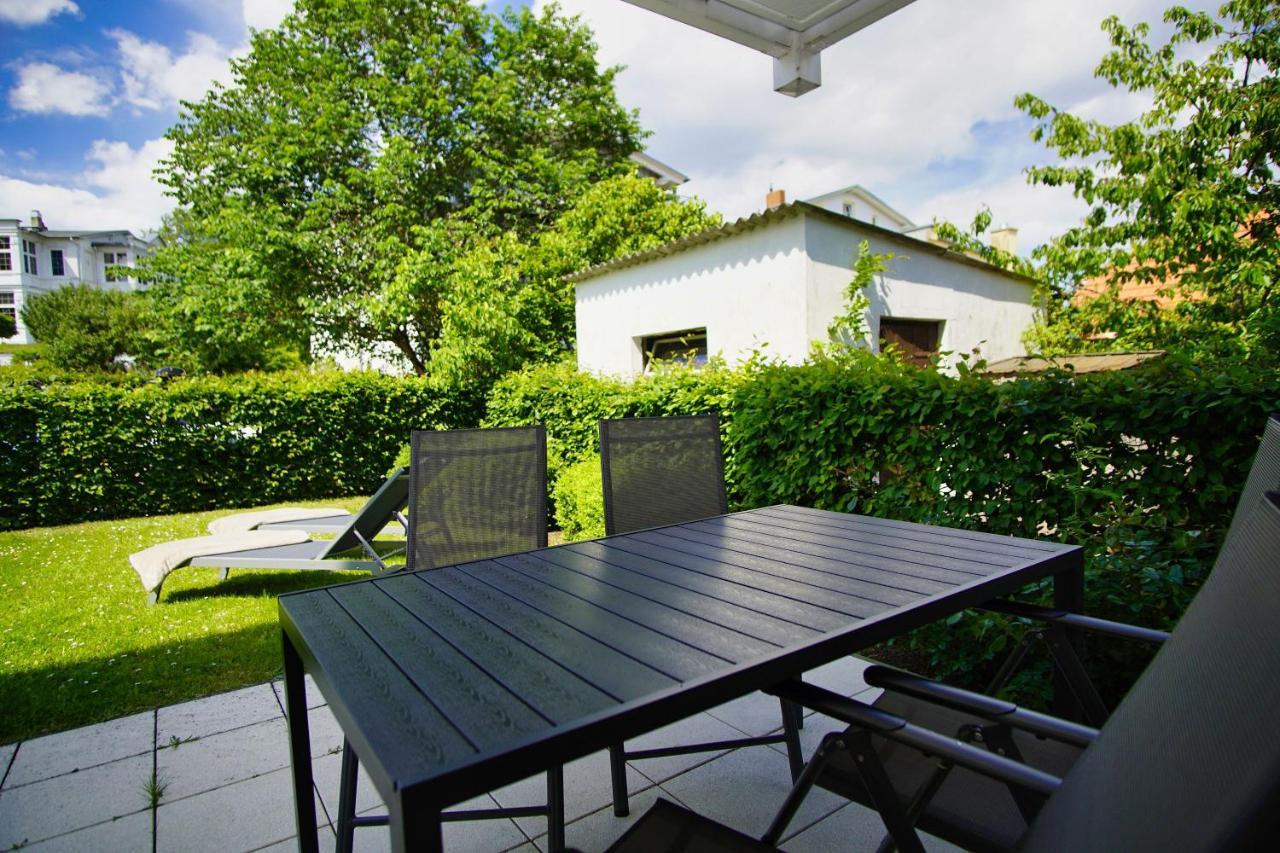 Terrasse, Gratis Nutzung Vom Ahoi Erlebnisbad Und Sauna In Sellin - Meeresblick Fewo 77 Gohren Bagian luar foto