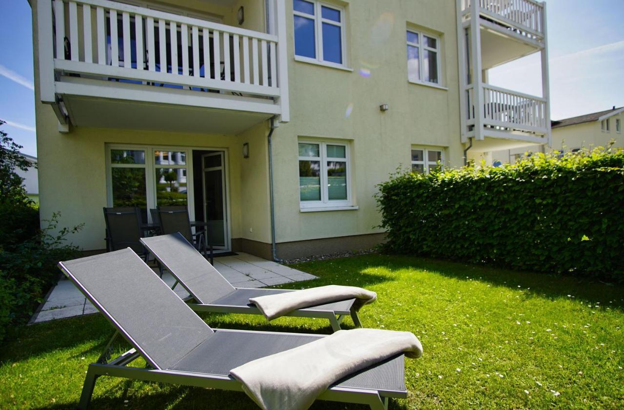 Terrasse, Gratis Nutzung Vom Ahoi Erlebnisbad Und Sauna In Sellin - Meeresblick Fewo 77 Gohren Bagian luar foto